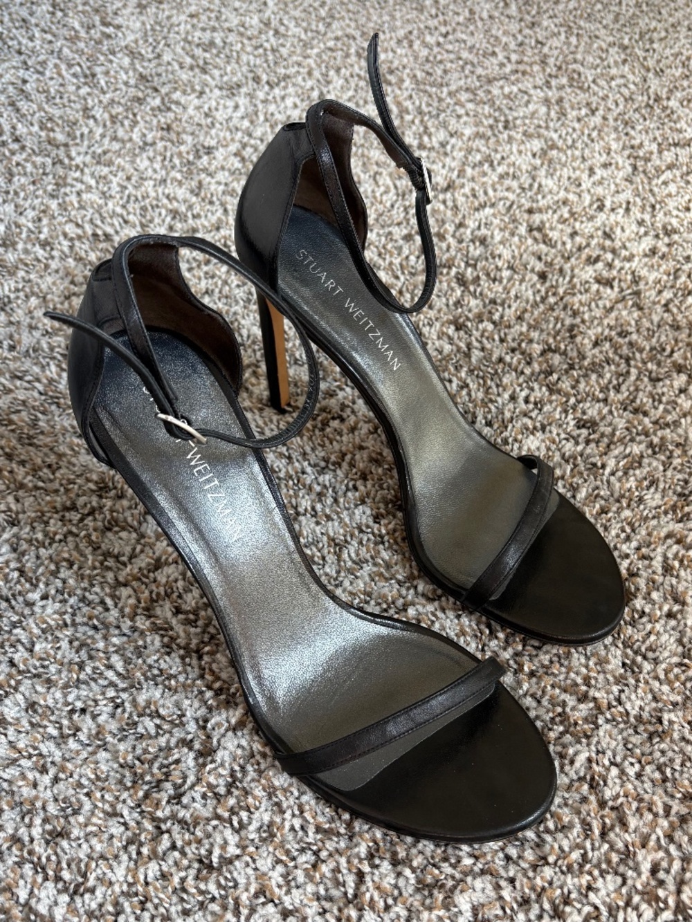 Stuart Weitzman Nudist Stiletto Heels - Size 10.5M - Picture 2 of 9